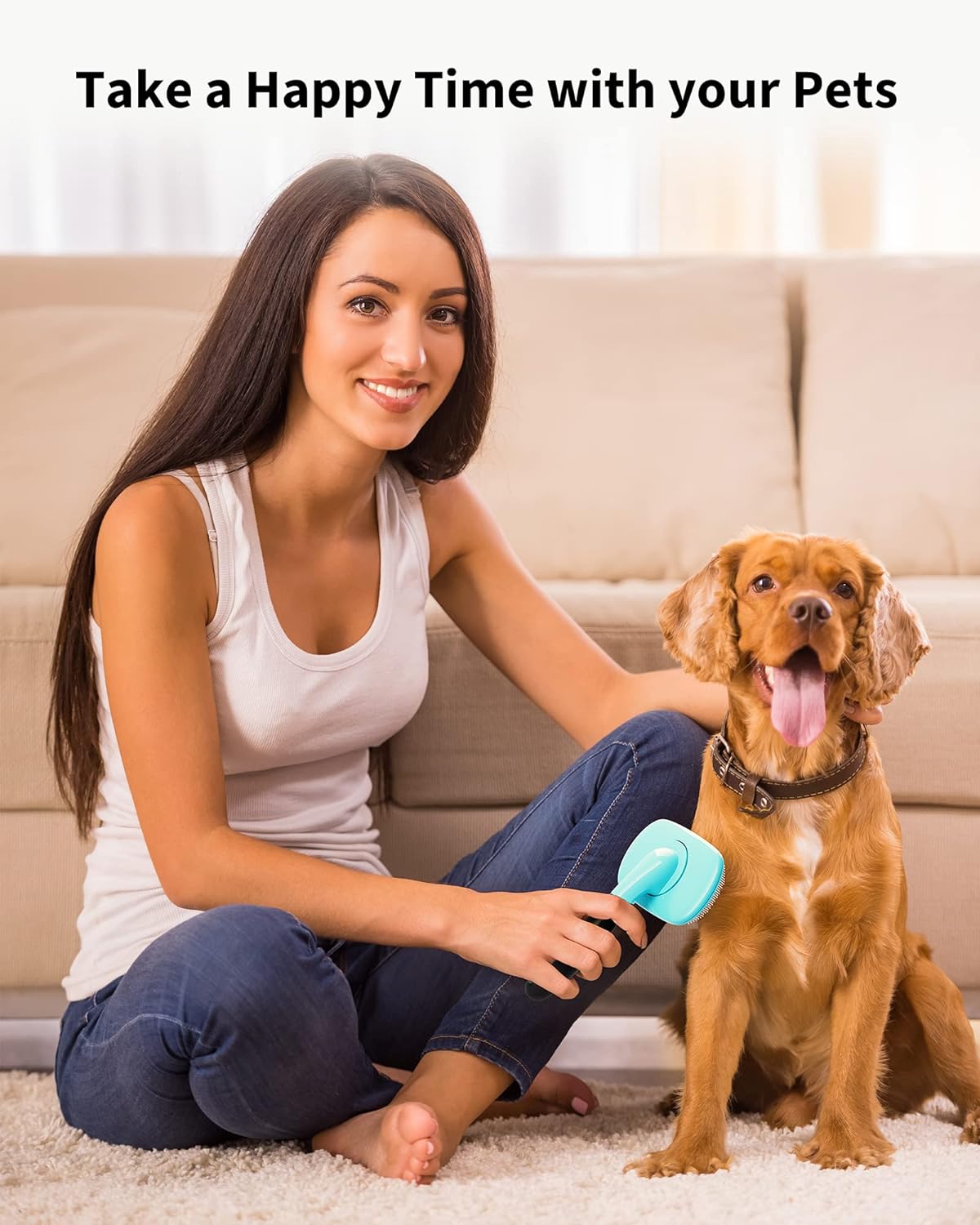 Northcove Self-Cleaning Slicker Brush