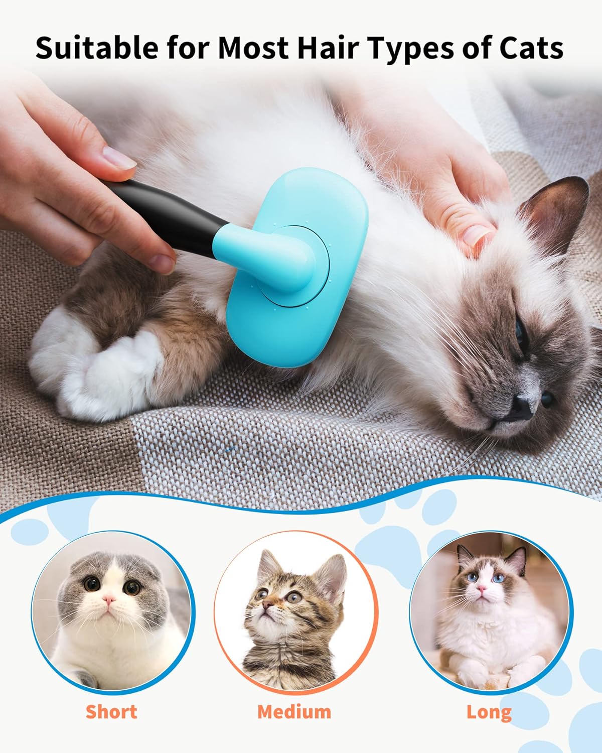 Northcove Self-Cleaning Slicker Brush